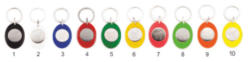Dodávané barvy klíčenek PO-25 Coin